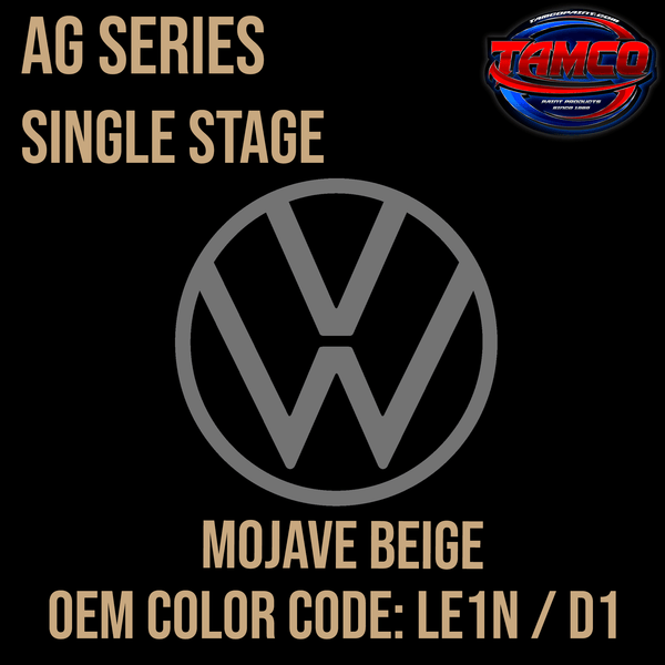 Tamco Paint Volkswagen Mojave Beige Code LE1N / D1  OEM AG Series Single Stage