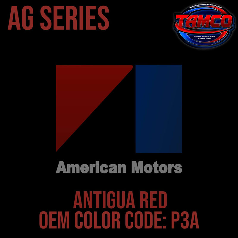 Tamco Paint AMC Rambler Antigua Red code P3A OEM AG Series Single Stage