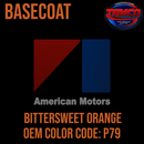 Tamco Paint AMC Rambler Bittersweet Orange OEM Color Code: P79 Basecoat