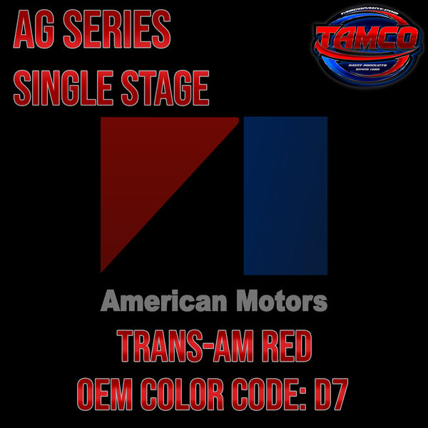 AMC Trans-Am Red | D7 | 1972-1975 | OEM AG Series Single Stage