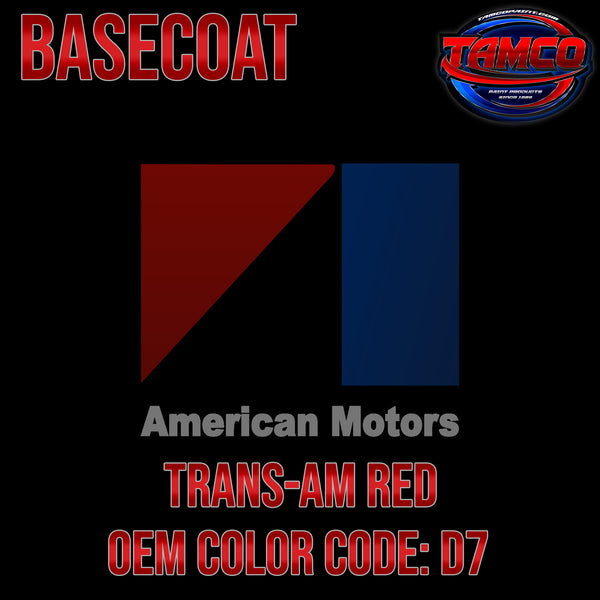AMC Trans-Am Red | D7 | 1972-1975 | OEM Basecoat