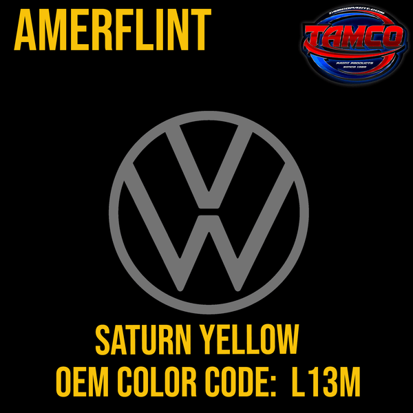 Tamco Paint Volkswagen Saturn Yellow Code L13M OEM Amerflint II Series Single Stage