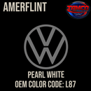 Tamco Paint Volkswagen Pearl White  Code L87 OEM Amerflint II Series Single Stage