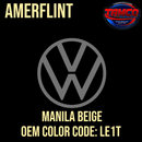 Tamco Paint Volkswagen Manila Beige  Code LE1T OEM Amerflint II Series Single Stage