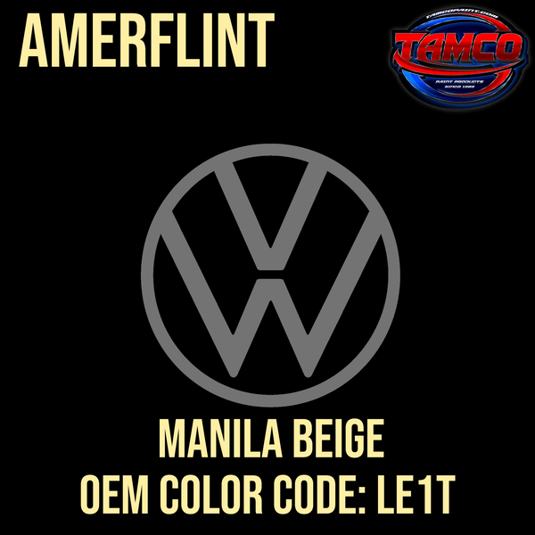 Tamco Paint Volkswagen Manila Beige  Code LE1T OEM Amerflint II Series Single Stage