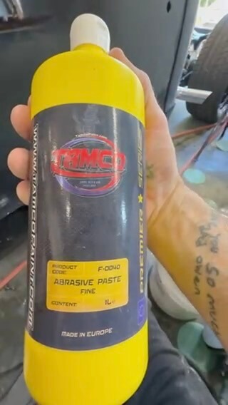 Tamco Paint Abrasive Paste Fine on Car Part