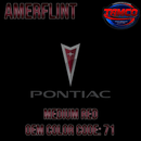 Tamco Paint Pontiac Medium Red OEM Amerflint II Series Single Stage