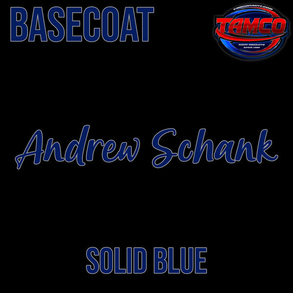 Tamco Paint's Customer Color Andrew Schank Solid Blue Basecoat