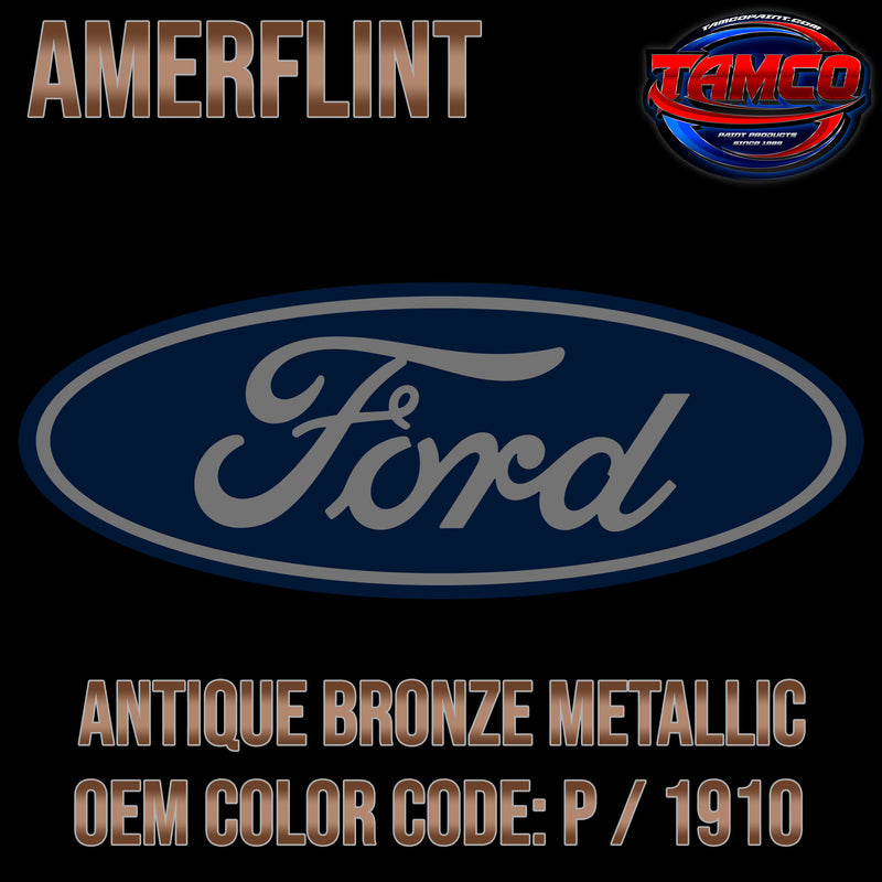 Ford Antique Bronze Metallic | P / 1910 | 1966 | OEM Amerflint II Series Single Stage