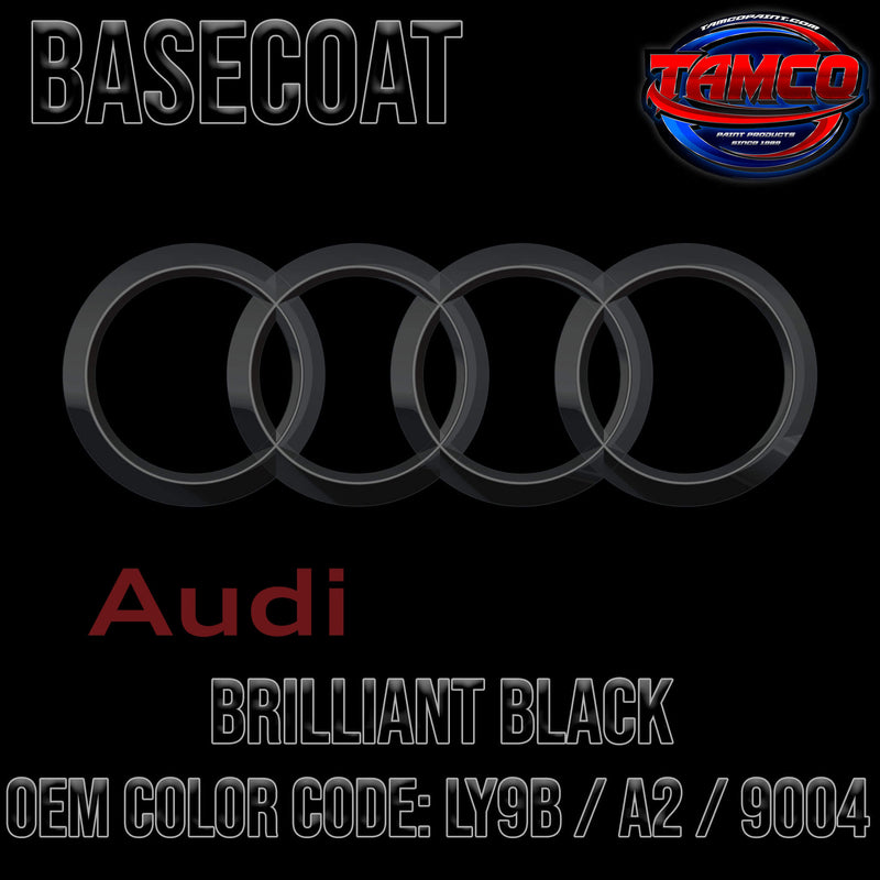 AUDI Brilliant Black Uni Y9B Car Paint AUDI Brilliant Black Uni Y9B Car Paint
