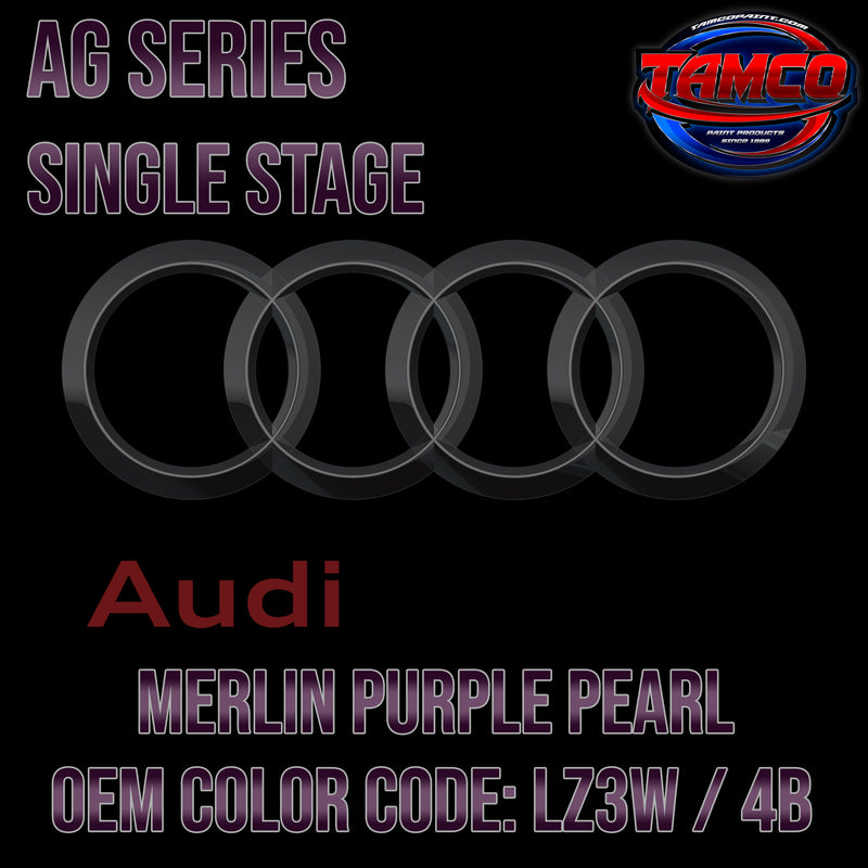 Audi Merlin Purple Pearl | LZ3W | 2021-2022 | OEM AG Series Single Stage