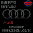 Tamco Paint Audi Monsoon Gray OEM Color Code: LX7R / 0C High Impact SS