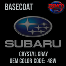 Tamco Paint Subaru Crystal Gray Metallic  Code 48W OEM Basecoat