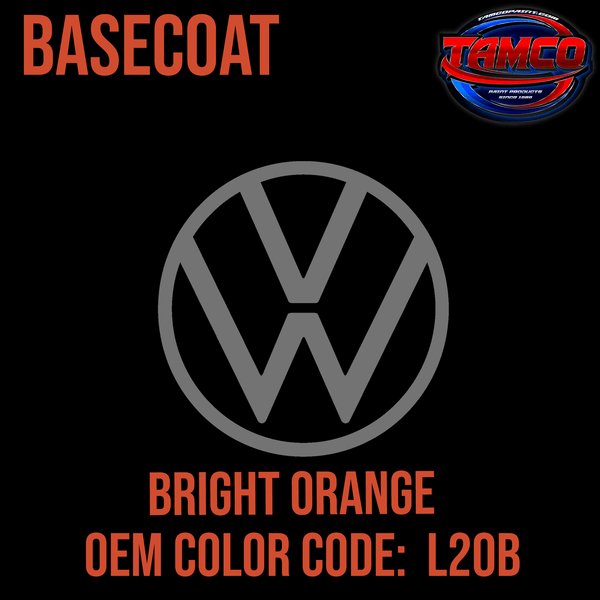 Tamco Paint Volkswagen Bright Orange  Code  L20B  OEM Basecoat