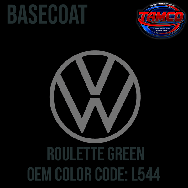 Tamco Paint Volkswagen Roulette Green Code L544 OEM Basecoat