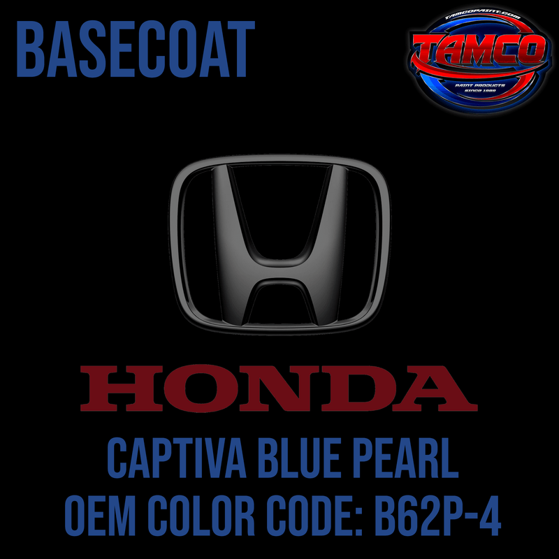 Tamco Paint Honda Captiva Blue Pearl code B62P-4 OEM Basecoat