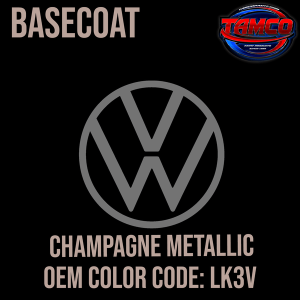 Tamco Paint Volkswagen Champagne Metallic  Code LK3V  OEM Basecoat