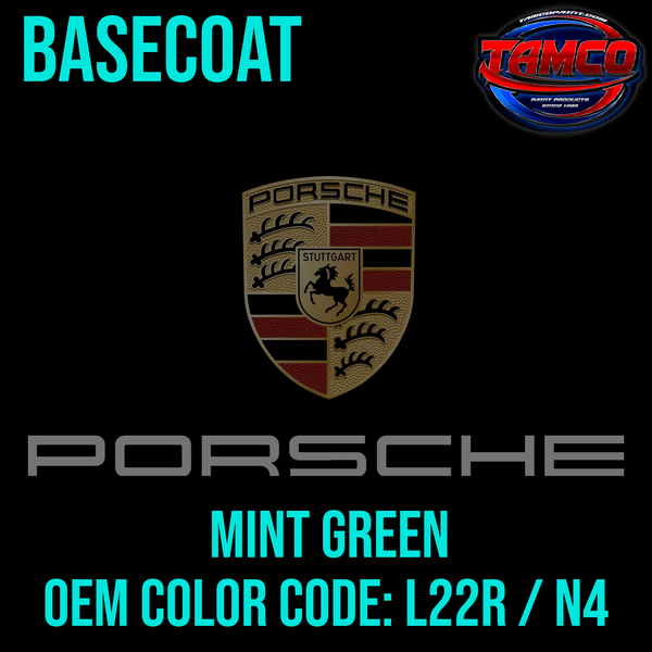 PORSCHE MINT GREEN OEM BASECOAT