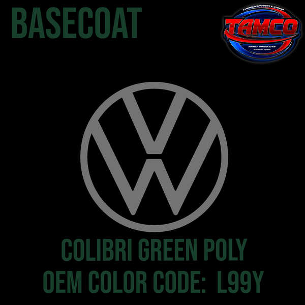 Tamco Paint Volkswagen Colibri Green Code L99Y OEM Basecoat