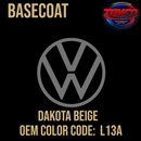 Tamco Paint Volkswagen Dakota Beige Code L13A OEM Basecoat