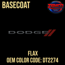 Tamco Paint Dodge Flax code DT2274 OEM Basecoat