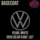 Tamco Paint Volkswagen Pearl White  Code L87 OEM Basecoat