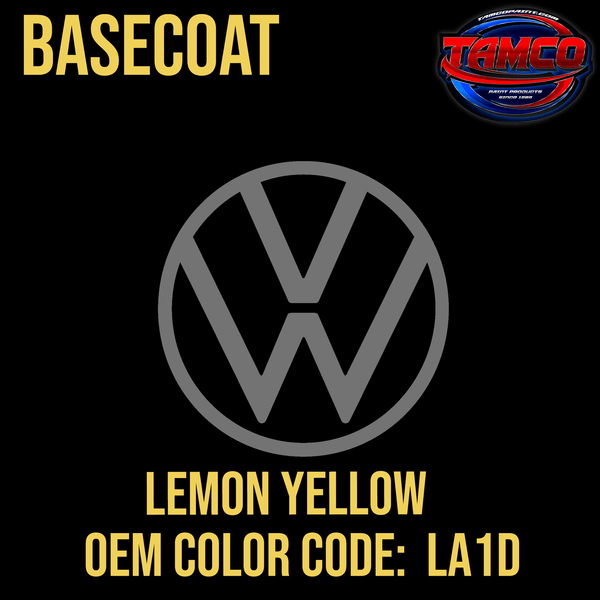 Tamco Paint Volkswagen Lemon Yellow Code  LA1D  OEM Basecoat