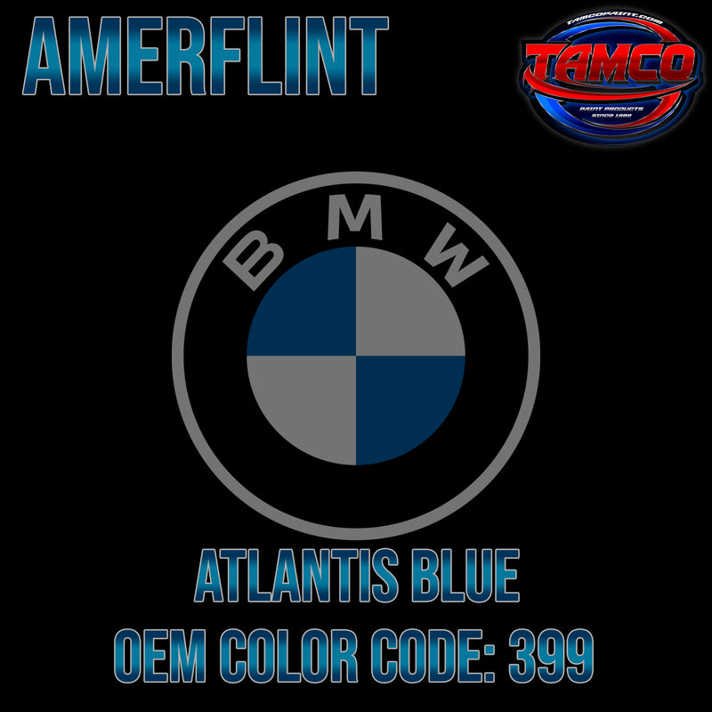 BMW Atlantis Blue | 399 | 1997-2000 | OEM Amerflint II Series Single Stage