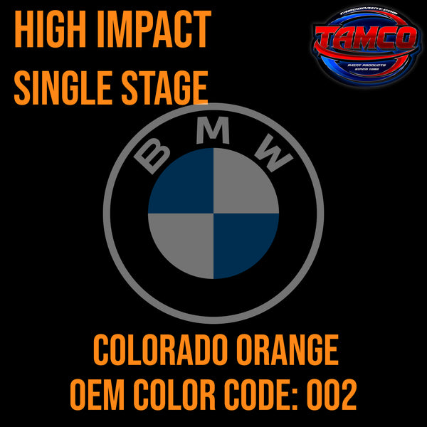 BMW Colorado Orange | 002 | 1970-1973 | OEM High Impact Series Single Stage