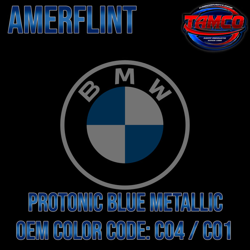 BMW Protonic Blue Metallic | C04 / C01 | 2015-2018 | OEM Amerflint II Series Single Stage