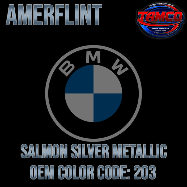 BMW Salmon Silver Metallic | 203 | 1987-1991 | OEM Amerflint II Series Single Stage