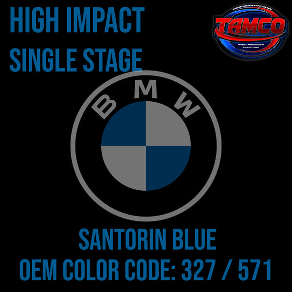 BMW Santorin Blue | 327 / 571 | 2000 | OEM High Impact Series Single Stage