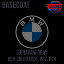 BMW Arravani Gray Code B87, B74 OEM Basecoat