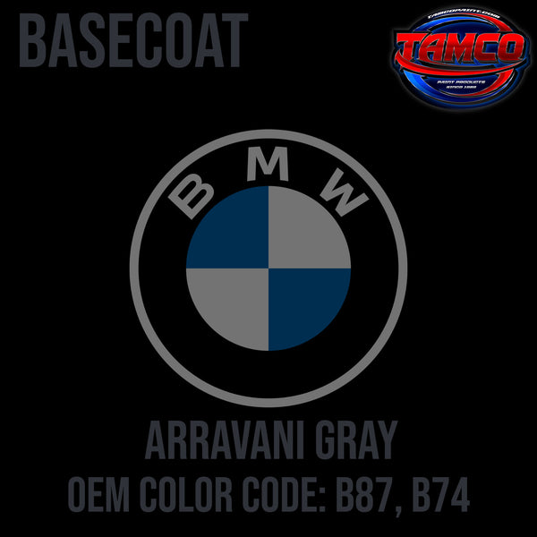 BMW Arravani Gray Code B87, B74 OEM Basecoat