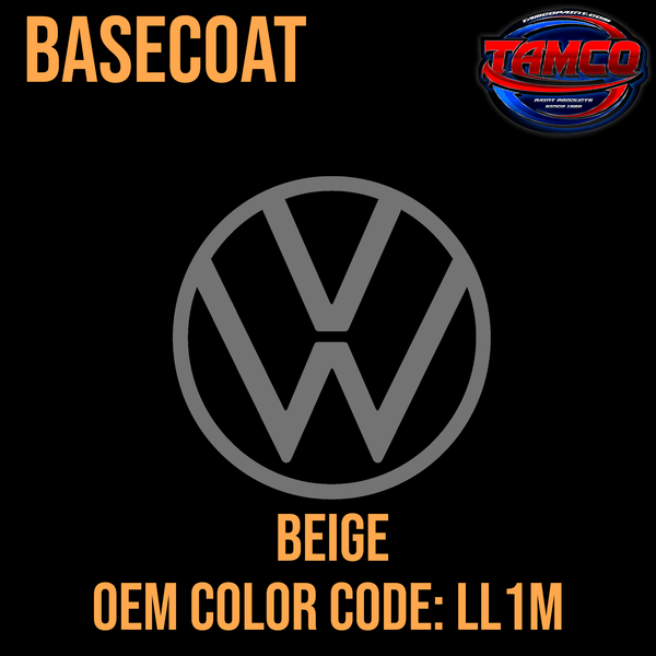 Volkswagen Beige Code LL1M 1985 OEM Basecoat
