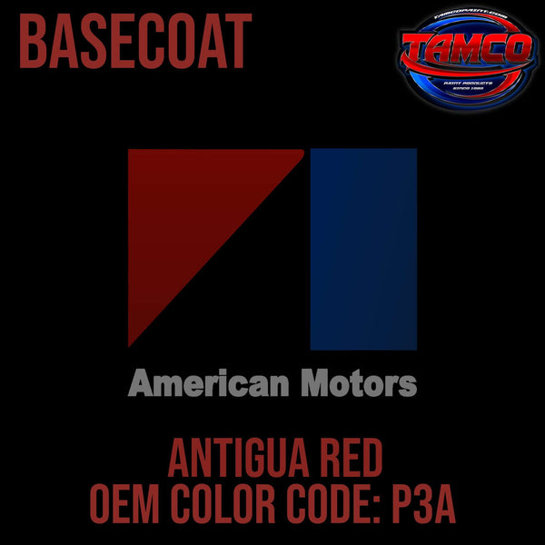 Tamco Paint AMC Rambler Antigua Red code P3A OEM Basecoat