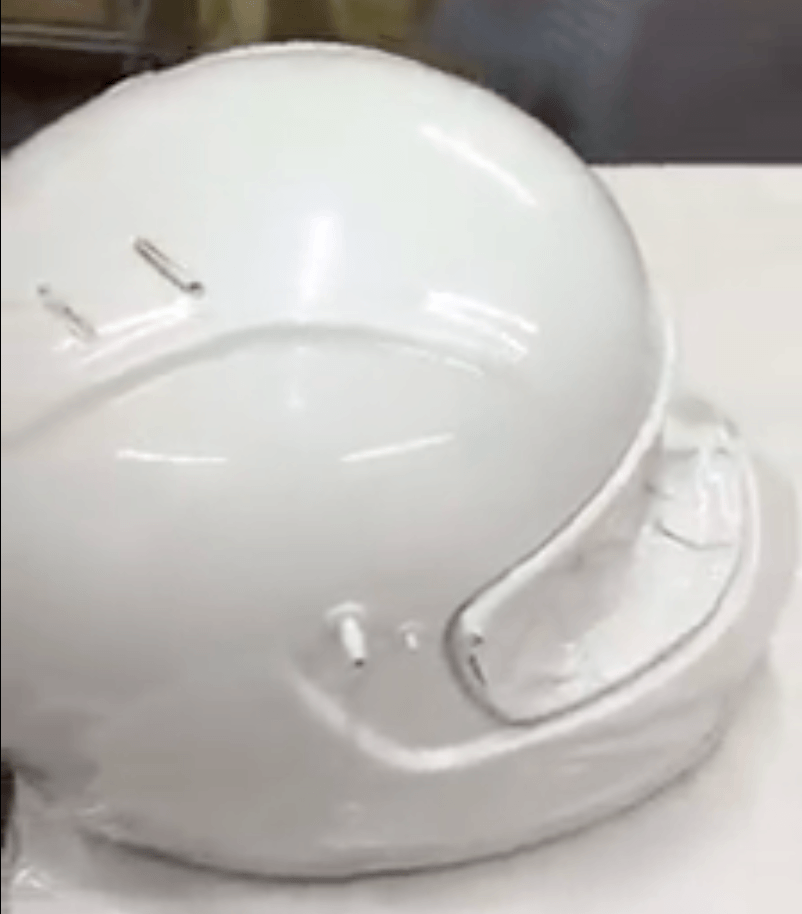 Tamco Paint Blizzard of Ozz Purple Pearl on Motorcycle Helmet