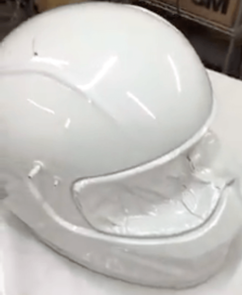 Tamco Paint Blizzard of Ozz Purple Pearl on Motorcycle Helmet