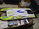 Tamco Paint Blue Nitrous on RC Catamaran Racing Boat Hull