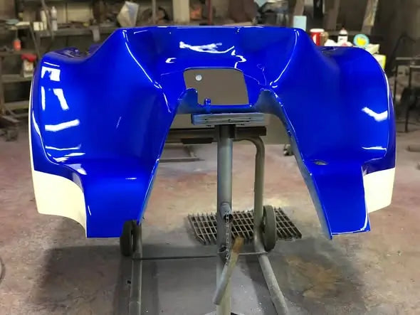 Tamco Paint Blue Nitrous on 1957 Chevy Trike