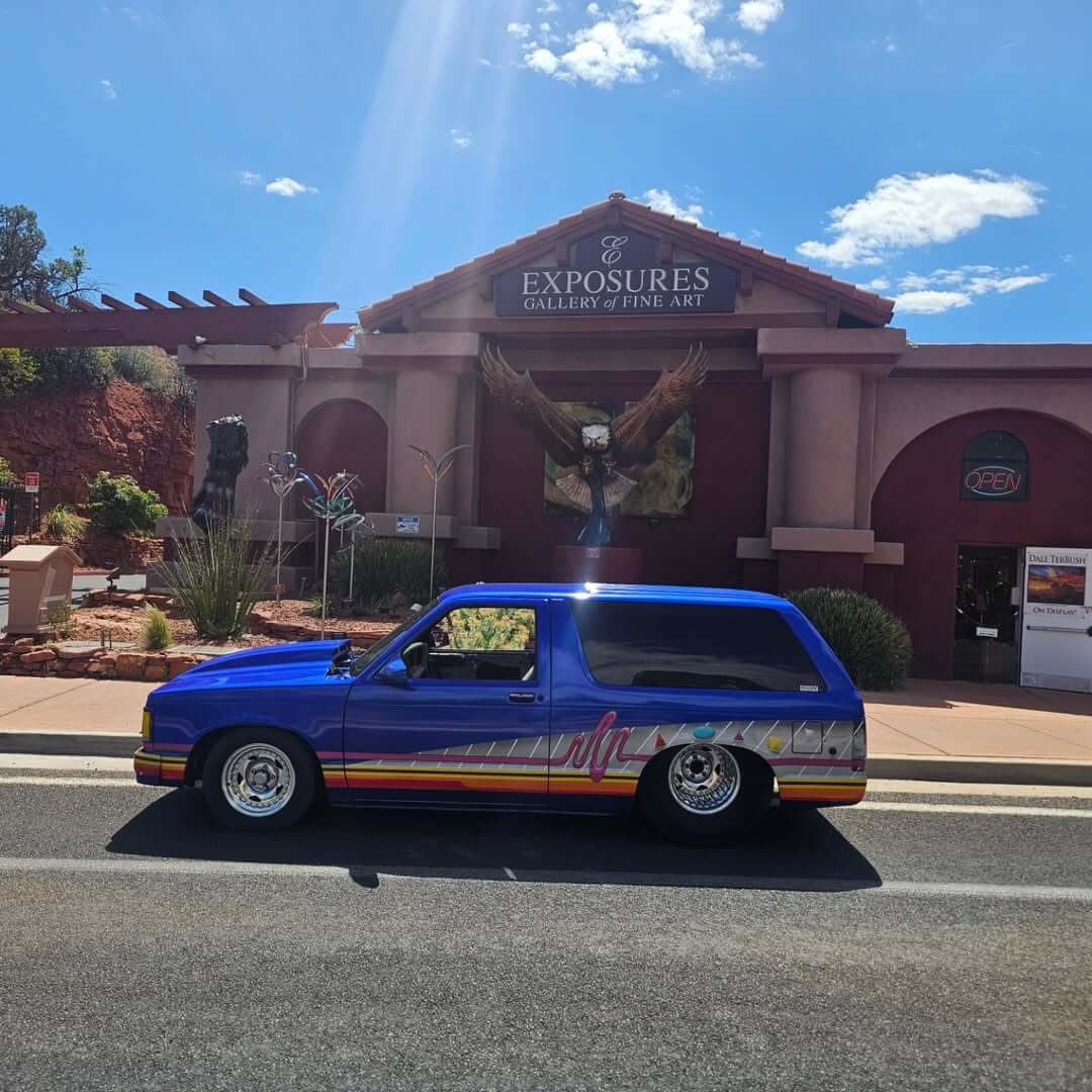 Tamco Paint Blue Nitrous in GMC S15 Jimmy