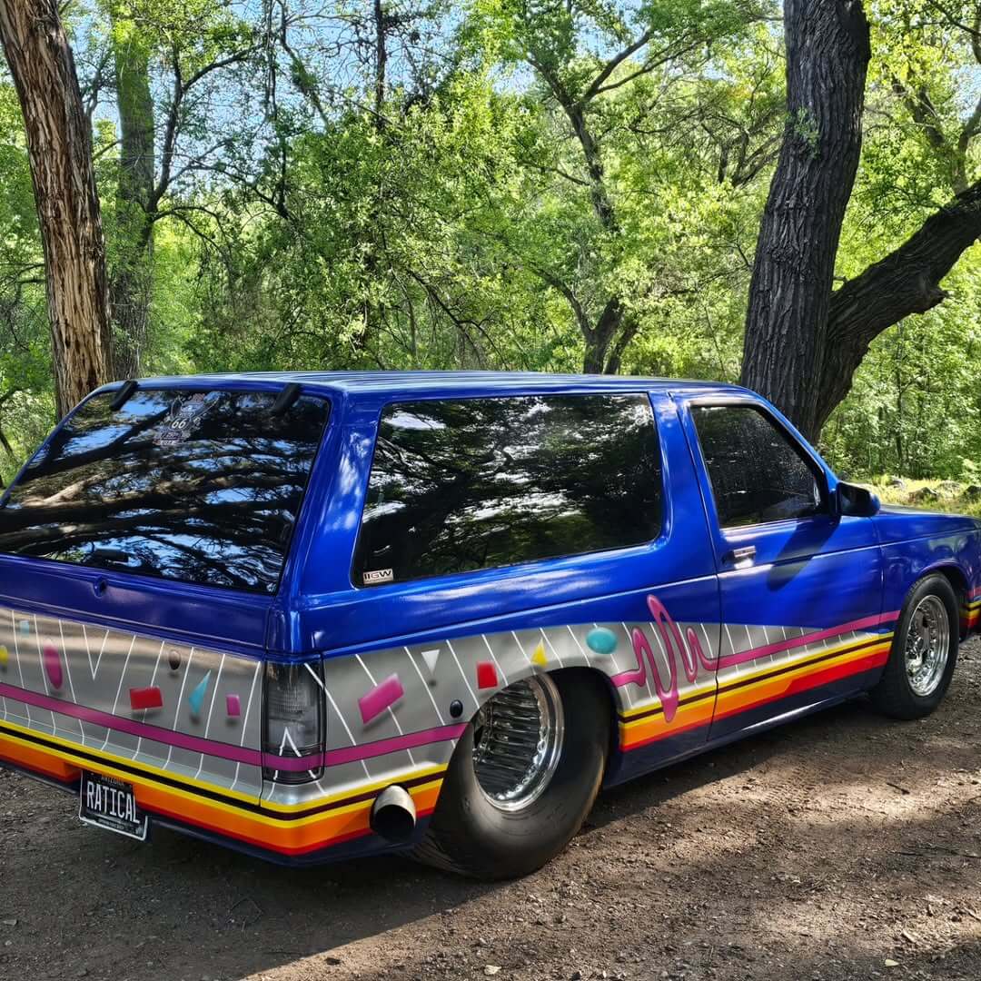 Tamco Paint Blue Nitrous in GMC S15 Jimmy