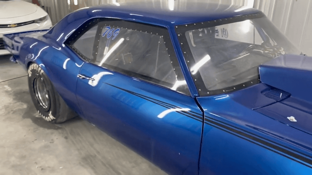 Tamco Paint Blue Nitrous on Chevrolet Camaro