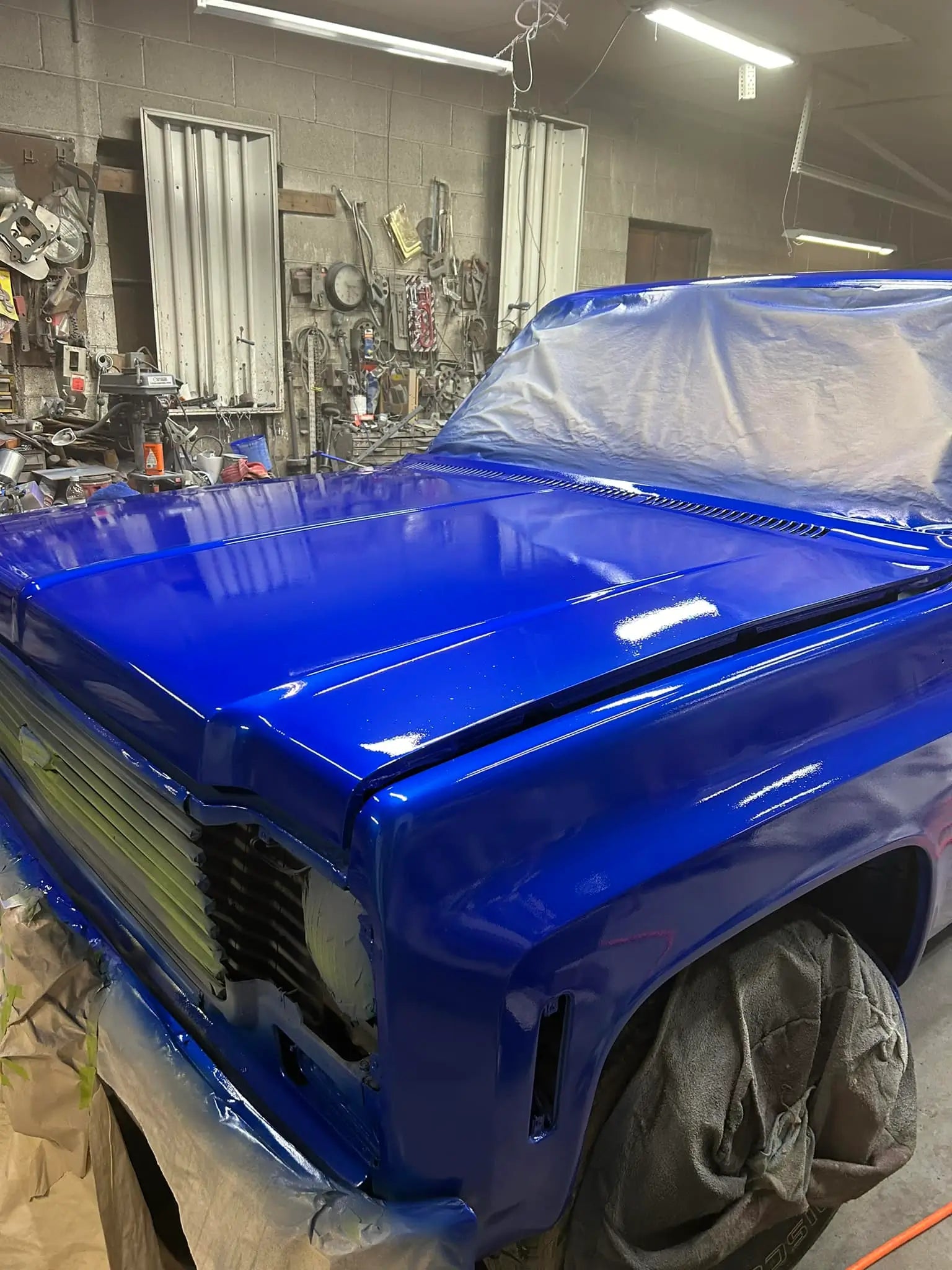 Tamco Paint Blue Nitrous on Chevrolet C10 Truck