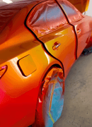 Tamco Paint Bright Red Basecoat on Car