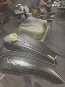 Tamco Paint Bright White Basecoat on Harley-Davidson Road Glide