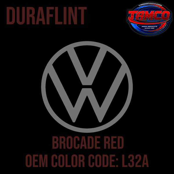 Tamco Paint Volkswagen Brocade Red  Code L32A OEM DuraFlint Series Single Stage