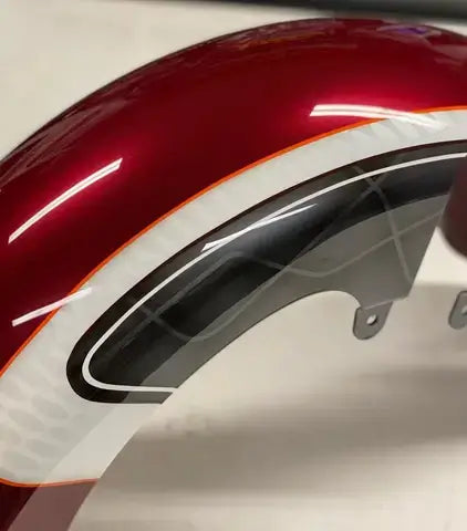 Tamco Paint Brush FX Pinstriping in Motorcycle Fender