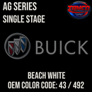 Tamco Paint Beach White OEM Color Code: 43 / 492 AG SS