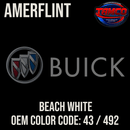 Tamco Paint Beach White OEM Color Code: 43 / 492 Amerflint